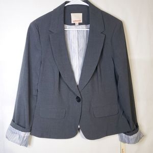 Hollywould Suit Blazer Grey Jacket Career Women's Size XL